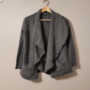 Splendid Womens‎ Sweater Size XS 100% Cashmere Grey Cardigan Soft Fall Winter